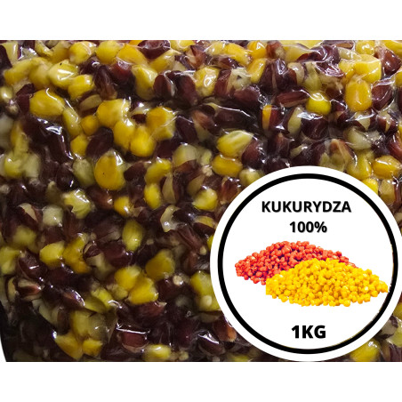 Kukurydza żółta/czerwona mix 1kg
