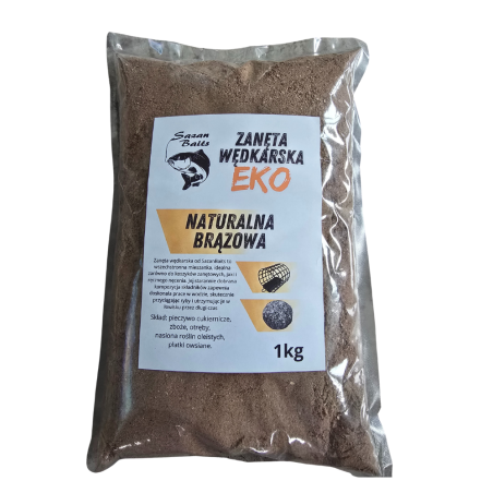 Zanęta wędkarska Naturalna Uniwersalna Brązowa 1kg