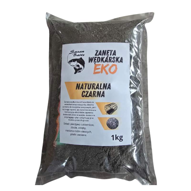 Zanęta wędkarska Naturalna Uniwersalna Czarna 1kg