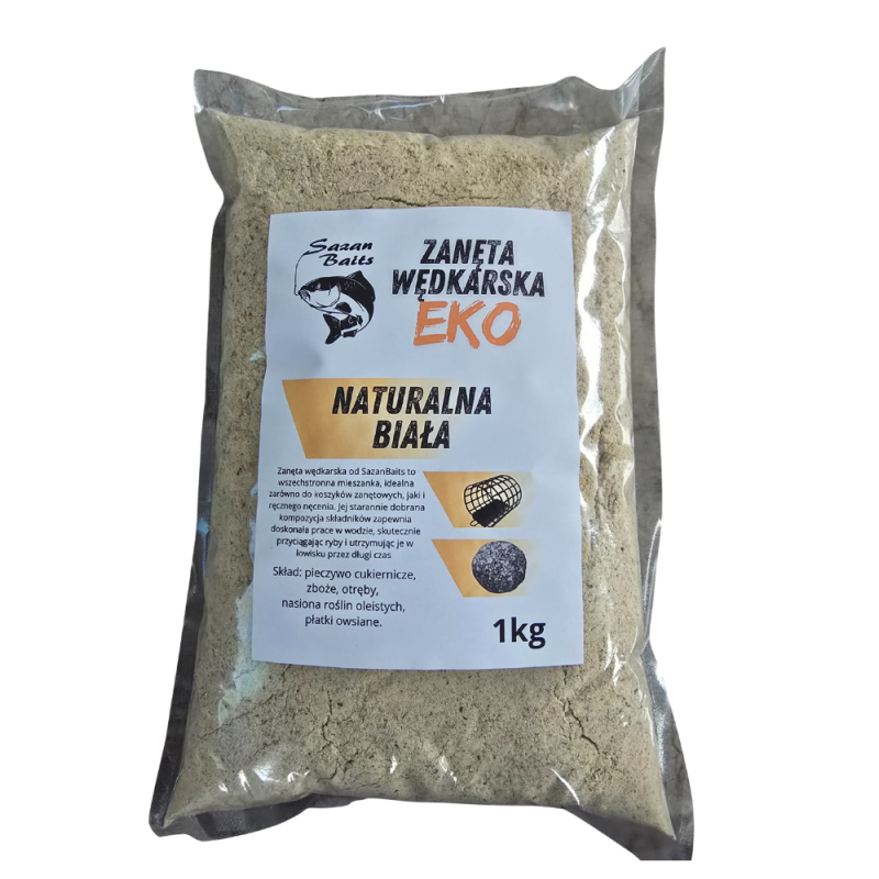 Zanęta wędkarska Naturalna Uniwersalna Biała 1kg