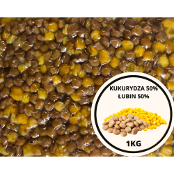Kukurydza Łubin gotowy/gotowany zanęta wędkarska 1 kg Sazan Baits