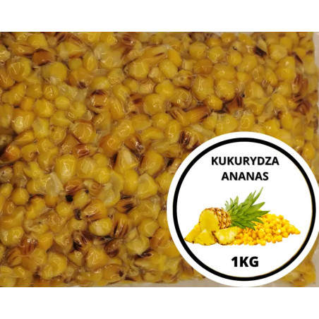 Ziarna KUKURYDZA + ANANAS 1kg | SazanBaits.pl - Profesjonalne przynęty karpiowe