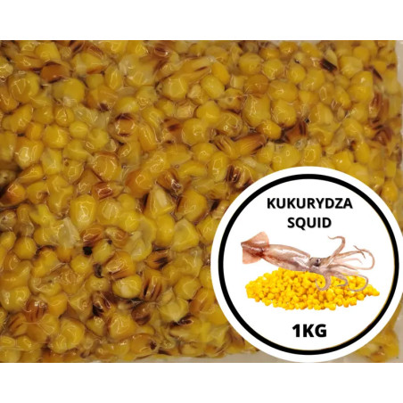 Ziarna KUKURYDZA + SQUID 1kg | SazanBaits.pl - Profesjonalne przynęty karpiowe
